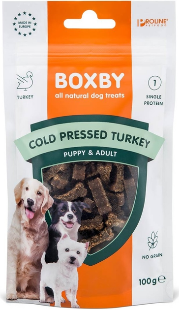 Smakołyk dla psów Boxby Grain Free Turkey 100 g (8716793903764) - obraz 1