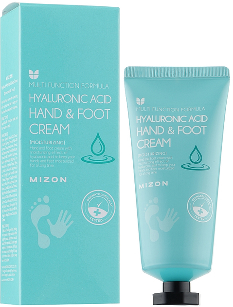 Krem do rąk i stóp Mizon Hyaluronic Acid Hand And Foot Cream z kwasem hialuronowym 100 ml (8809689370211) - obraz 1