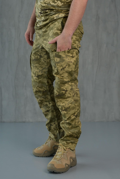 Мужские легкие военные Брюки карманами / Крепкие Брюки TWILL пиксель 34-32 - изображение 2