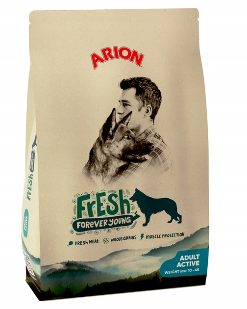 Karma sucha dla psów dorosłych Arion Fresh Active 12 kg (5414970055796) - obraz 1
