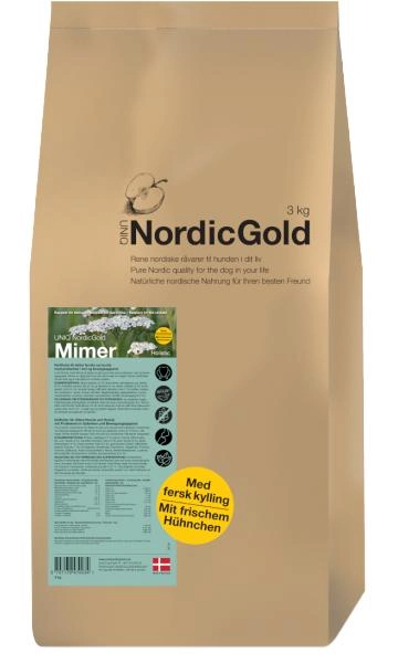 Karma sucha dla psów dorosłych UniQ Nordic Gold Mimer 3 kg (5707179470034) - obraz 1