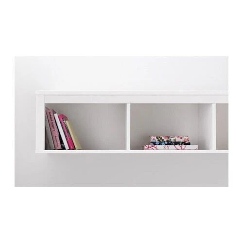 Поличний модуль IKEA HEMNES навісна 148x37 см біла морилка 602.972.20 - зображення 6