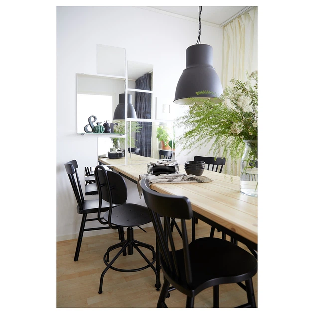 Обертовий стілець IKEA KULLABERG, чорний, 903.255.18 - изображение 15