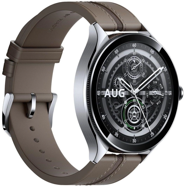Смарт-годинник Xiaomi Watch 2 Pro 4G LTE Silver Case with Brown Leather Strap (BHR7210GL) - зображення 2
