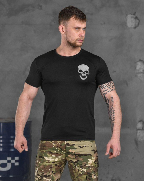 Тактична футболка потовідвідна Odin black skull XL - зображення 1