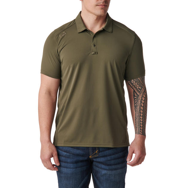 Футболка поло тактична з коротким рукавом 5.11 Tactical Рaramount Short Sleeve Polo RANGER GREEN XS (41221-186) - изображение 1