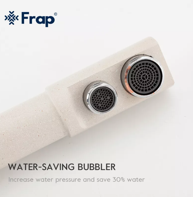 Смеситель для кухни Frap F4352-24 с подключением к фильтру, белый - изображение 8