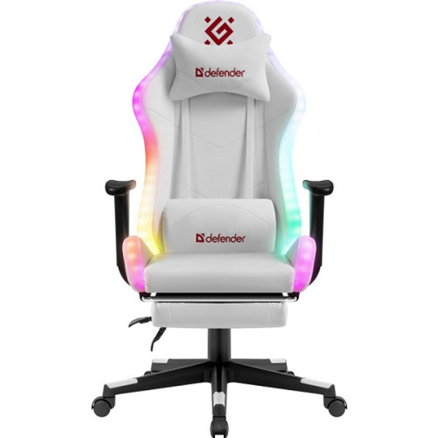 Кресло игровое с подлокотниками Defender Watcher 60мм/Класс 4/RGB ПУ ...
