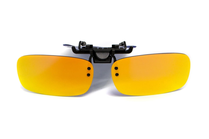 Полярізаційна накладка на окуляри (дзеркальна помаранчева) - зображення 1