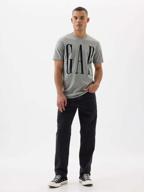 Футболка бавовняна довга чоловіча GAP 866774-02 L Сіра (1200132219526) - зображення 3
