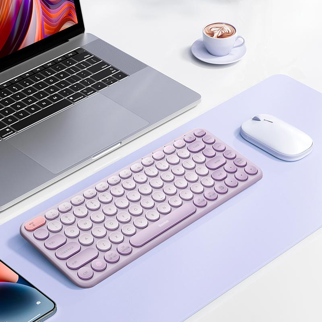 Клавиатура Baseus K01A Wireless Tri-Mode Keyboard |2.4G/BT1+BT2, 2xAAA ...