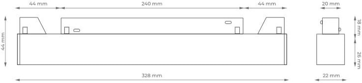 Reflektor szynowy magnetyczny liniowy DPM M-Line 18 W biały (MTL-SPL-18W-W) - obraz 4