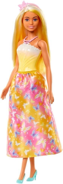  Lalka Barbie Dreamtopia Księżniczka Żółto-różowy strój (0194735183760) - obraz 1