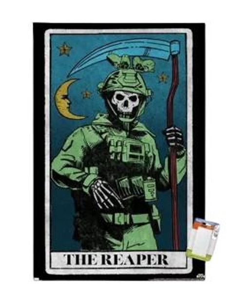 Шеврон патч Каратель с косой the Reaper на липучке велкро - изображение 1