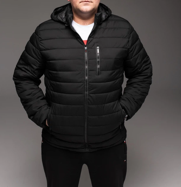 Куртка DADE Big Size демісезон чорна 5XL БАТАЛ чорна 2206 5XL - зображення 6