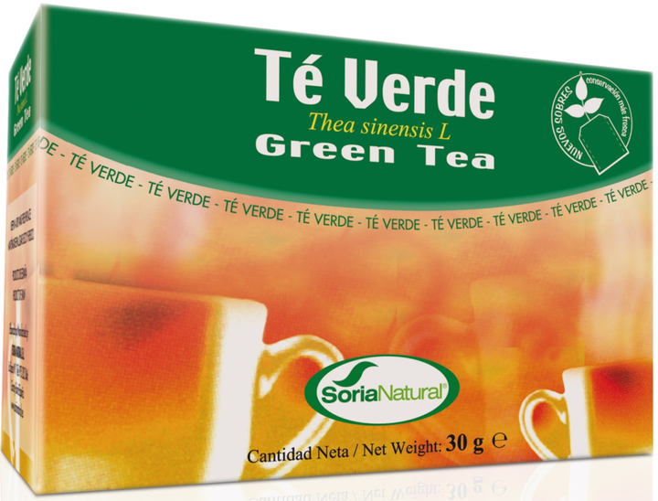 Чай Soria Natural Te Verde 20 пакетиків (8422947030728) - зображення 1