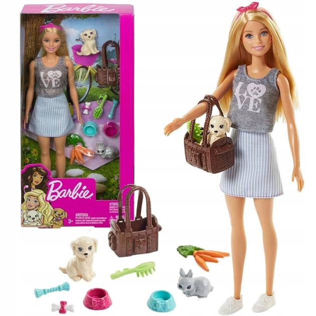 Лялька Barbie з тваринами (0887961615418) - зображення 4