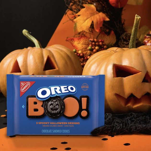 Печенье на Хэллоуин Oreo Boo Halloween Orange Creme 566г - изображение 4