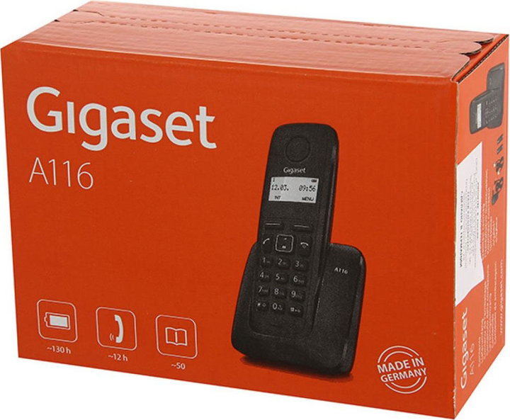 Телефон стаціонарний Gigaset A116 Black (4250366849133) - зображення 7