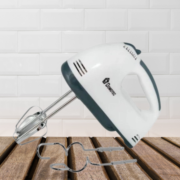 Кухонний міксер Domotec MS-1333/ART-3059 ручний 7 швидкостей 150W Білий - Фото 2 Кухонний міксер Domotec MS-1333/ART-3059 ручний 7 швидкостей 150W Білий - зображення 2
