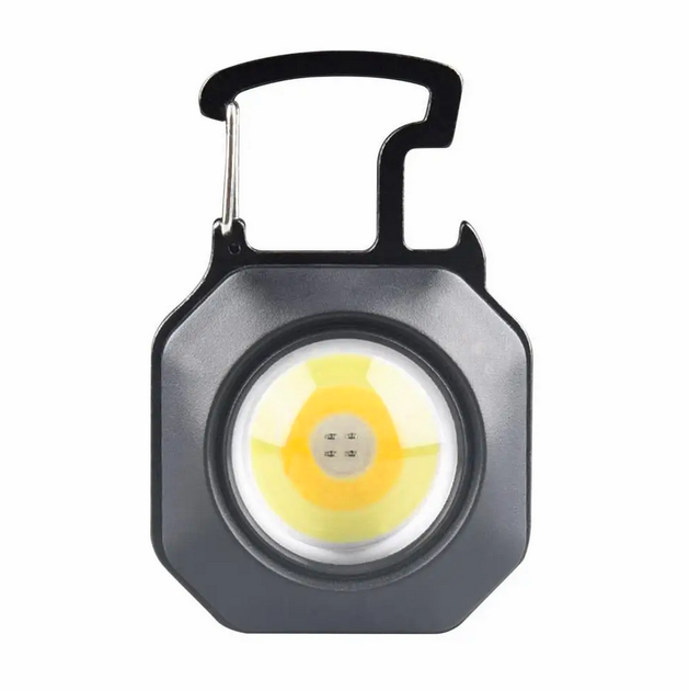 Акумуляторний LED ліхтарик з Type-C карабін, викрутки, магніт, Червоне світло, запальничка - зображення 3