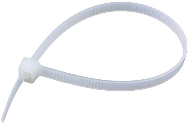 Opaski zaciskowe DPM 4.8 x 200 mm 100 szt białe (OP48200-100W) - obraz 3