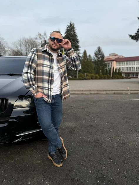 Мужская рубашка MonsterBrand теплая 5XL (60) синяя - Фото 8 Мужская рубашка MonsterBrand теплая 5XL (60) синяя - изображение 8