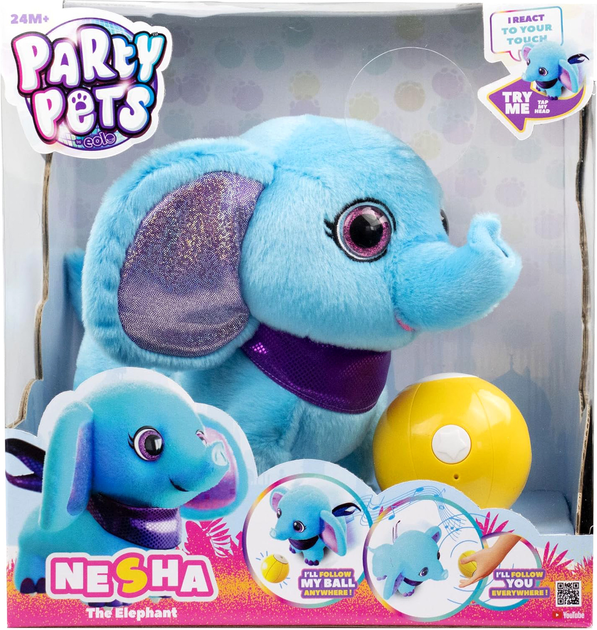 Інтерактивне слоненя Party Pets Eolo Nesha (8411936716064) - зображення 1