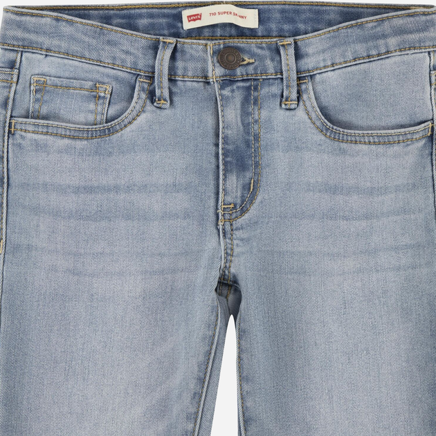 Jeansy skinny młodzieżowe dziewczęce Levi's 4E2702-L3D 134-140 cm Niebieskie (3665115022636) - obraz 3