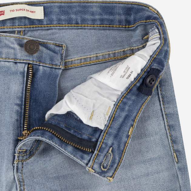 Jeansy skinny młodzieżowe dziewczęce Levis 4E2702-L3D 158 cm Niebieskie (3665115022650) - obraz 4