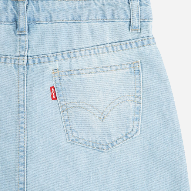 Sukienka ogrodniczka dziecięca dla dziewczynki jeansowa Levi's 4EH031-L6Q 134-140 cm Niebieska (3665115966541) - obraz 3