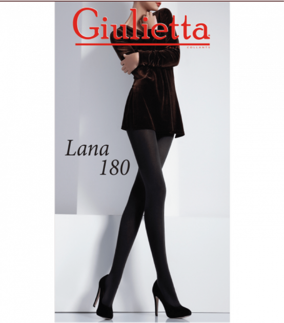Теплые непрозрачные колготки LANA 180 - Giulia - LANA 180 - 5-XL - Nero - Фото 1 Теплые непрозрачные колготки LANA 180 - Giulia - LANA 180 - 5-XL - Nero - изображение 1