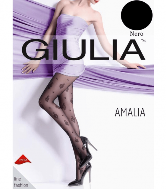 Фантазийные колготки GIULIA Amalia 20 model 2 - Giulia - AMALIA 20 (2) - 2-S - Nero - Фото 1 Фантазийные колготки GIULIA Amalia 20 model 2 - Giulia - AMALIA 20 (2) - 2-S - Nero - изображение 1