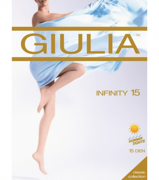 Капронові колготки INFINITY 15 - Giulia - INFINITY 15 - 3-M - Nero - Фото 1 Капронові колготки INFINITY 15 - Giulia - INFINITY 15 - 3-M - Nero - зображення 1