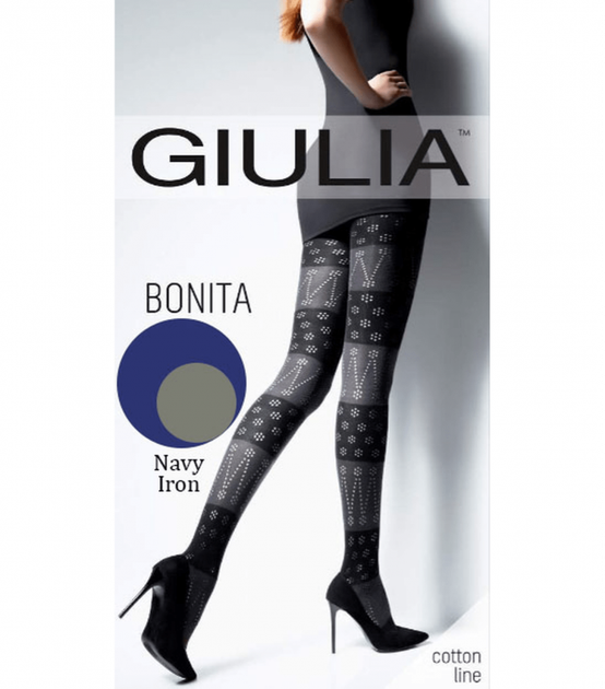 Теплые колготки без шортиков BONITA 150 (3) - Giulia - BONITA 150 (3) - 4-L - Navy/Iron - Фото 1 Теплые колготки без шортиков BONITA 150 (3) - Giulia - BONITA 150 (3) - 4-L - Navy/Iron - изображение 1