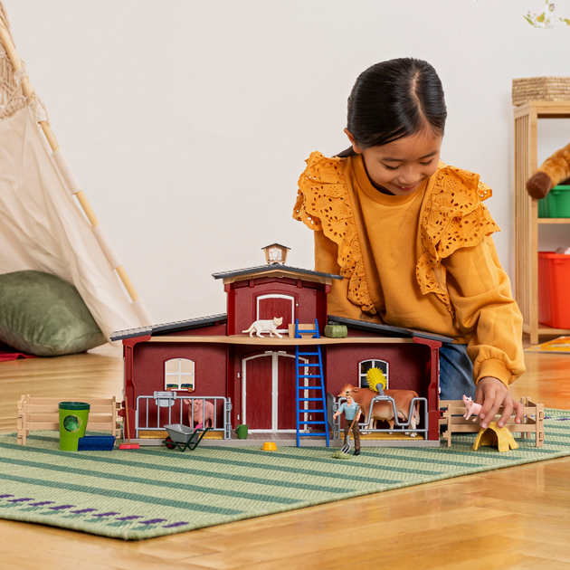 Хлів з тваринами та аксесуарами Schleich 42606 – іграшки з Хлів з тваринами та аксесуарами Schleich 42606 – іграшки з