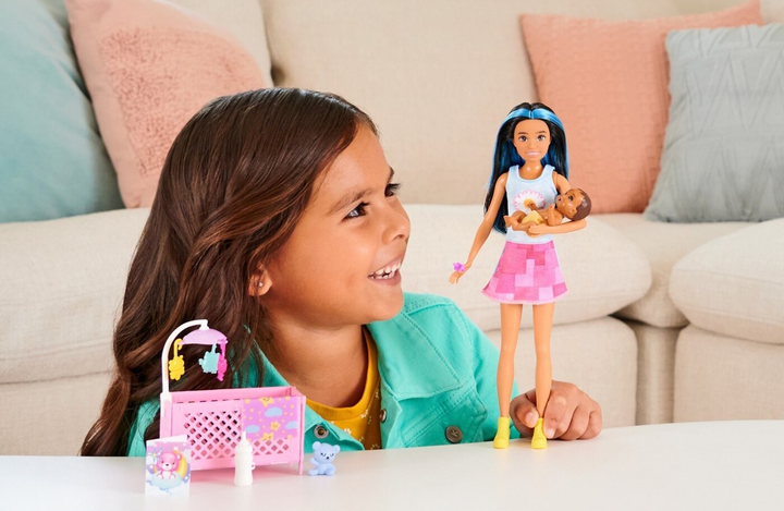 Лялька з аксесуарами Barbie Skipper Няня Спальний набір для пупса (0194735098309) - зображення 5