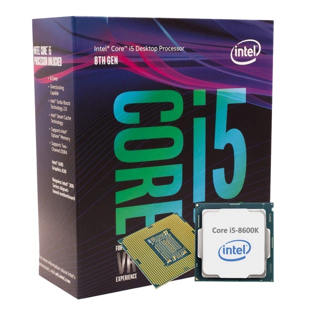 Intel Core I5 8600k 6x 3.60 Ghz So 1151 Wof Процесcор Intel Core i5-8600K 4.3 GHz. 6 ядра/6 потока. Soket 1151