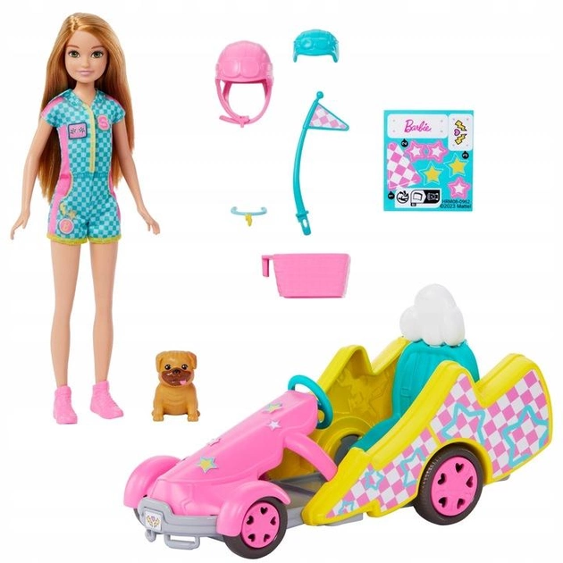 Lalka Mattel Barbie Stacie Ligaya with Go-Kart Car (0194735180325) - obraz 2