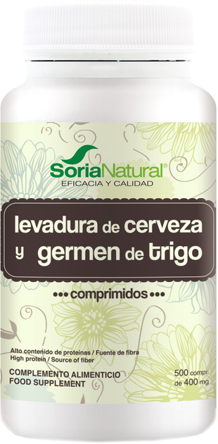 Дієтична добавка Soria Natural Alecosor Germen Trigo-Levadura Cerveza 500 таблеток (8422947060770) - зображення 1