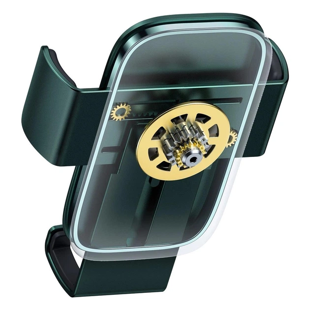 Автомобильный Гравитационный держатель Baseus Metal Age 2 Gravity Air Outlet Car Mount в Дефлектор Зеленый - изображение 5