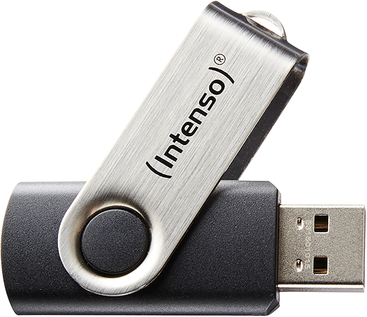 Флеш пам'ять USB Intenso Basic Line 64GB USB 2.0 Black (3503490) - зображення 1