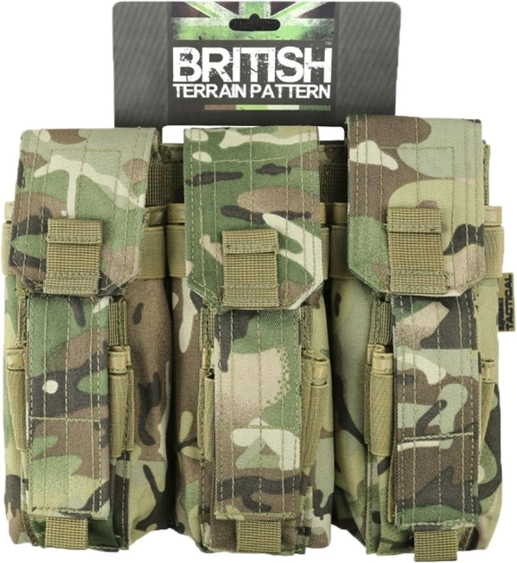 Підсумок для АК і пістолетного магазину Kombat UK Triple Mag Pouch with Pistol Mag Мультикам (kb-tpmp-btp) - зображення 1