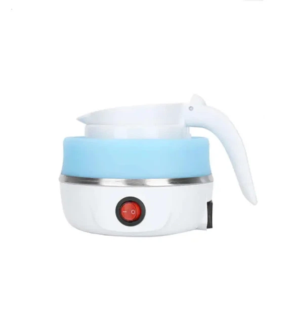Электрочайник дорожный силиконовый 0,6л 600W 220V Travelling Folding Kettle WGZ-011 Синий (2711) - изображение 5