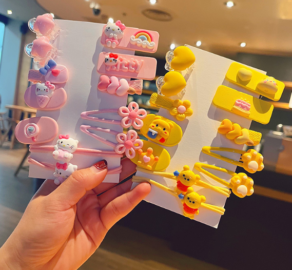 Набор детских мультяшных заколок зажимов для волос для девочки Hello Kitty Хелло Китти 12шт розовый (AN)31429 - Фото 2 Набор детских мультяшных заколок зажимов для волос для девочки Hello Kitty Хелло Китти 12шт розовый (AN)31429 - изображение 2