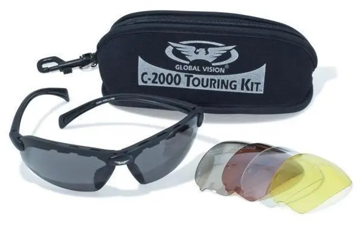 Окуляри захисні із змінними лінзами Global Vision C-2000 Touring Kit змінні лінзи - зображення 1