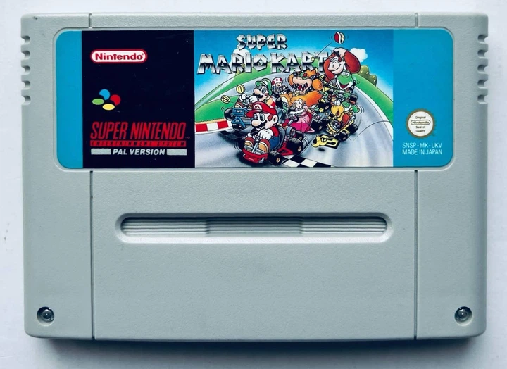 Super Mario Kart, Б/У, английская версия - картридж для Nintendo SNES - Фото 4 Super Mario Kart, Б/У, английская версия - картридж для Nintendo SNES - изображение 4