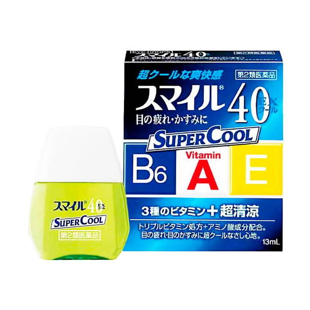 Капли для глаз ментоловые с витаминами Lion Smile 40 EX Super Cool 13мл - изображение 1