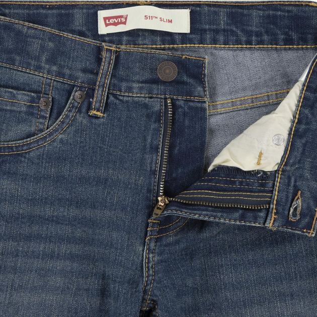 Jeansy młodzieżowe chłopięce Levi's Lvb-511 Slim Fit Jeans 9E2006-M8N 170-176 cm Jasnoniebieskie (3665115038262) - obraz 9