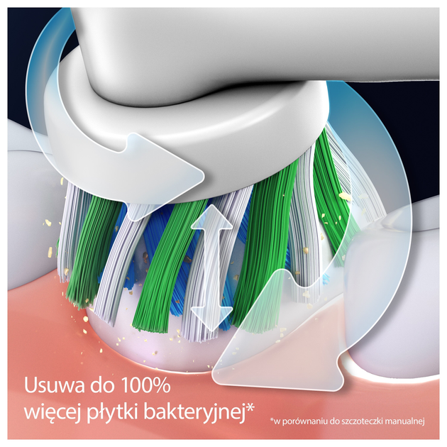 Elektryczna szczoteczka do zębów Oral-B Braun Pro Series 3 Cross Action Pink (8006540802083) - obraz 3
